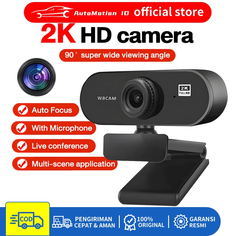 Foto Full Full HD 1440P 2K Kamera Sudut Lebar 90°