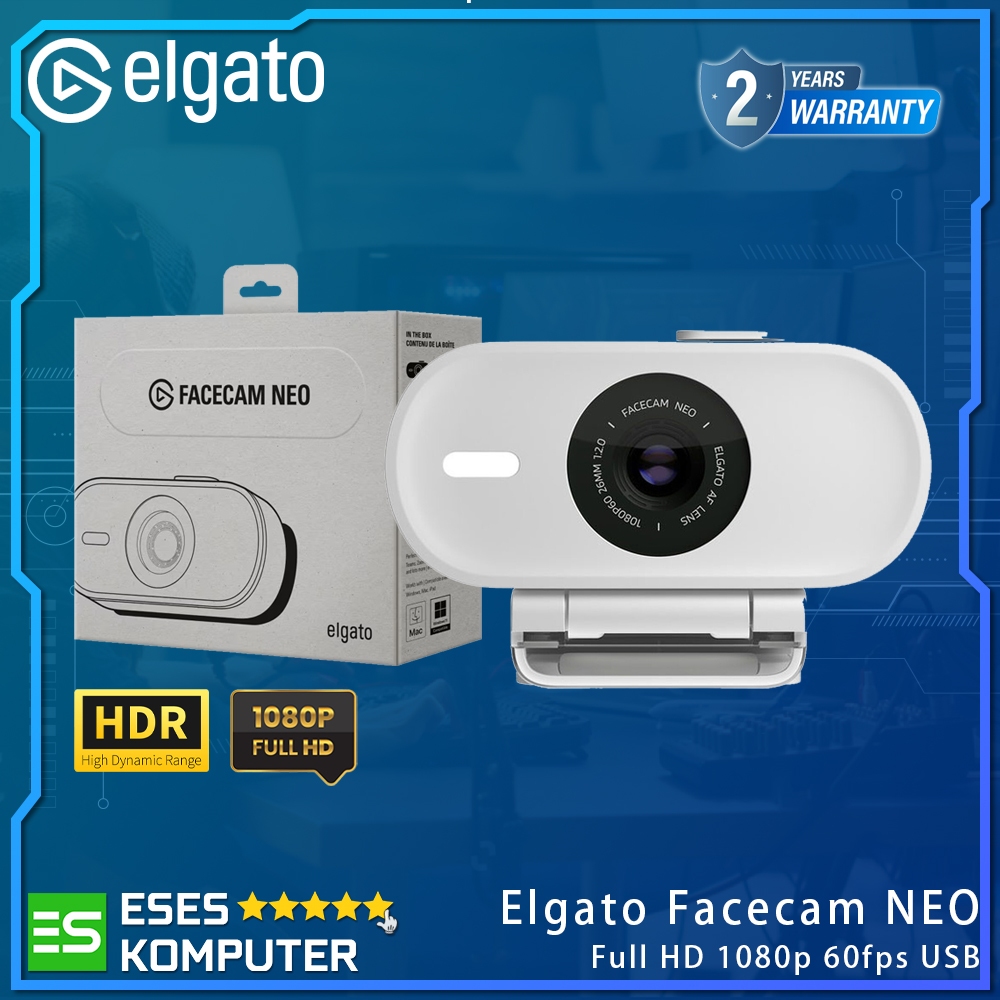 Foto Elgato Elgato Facecam NEO Full HD 1080p 60fps USB | Premium Webcam for